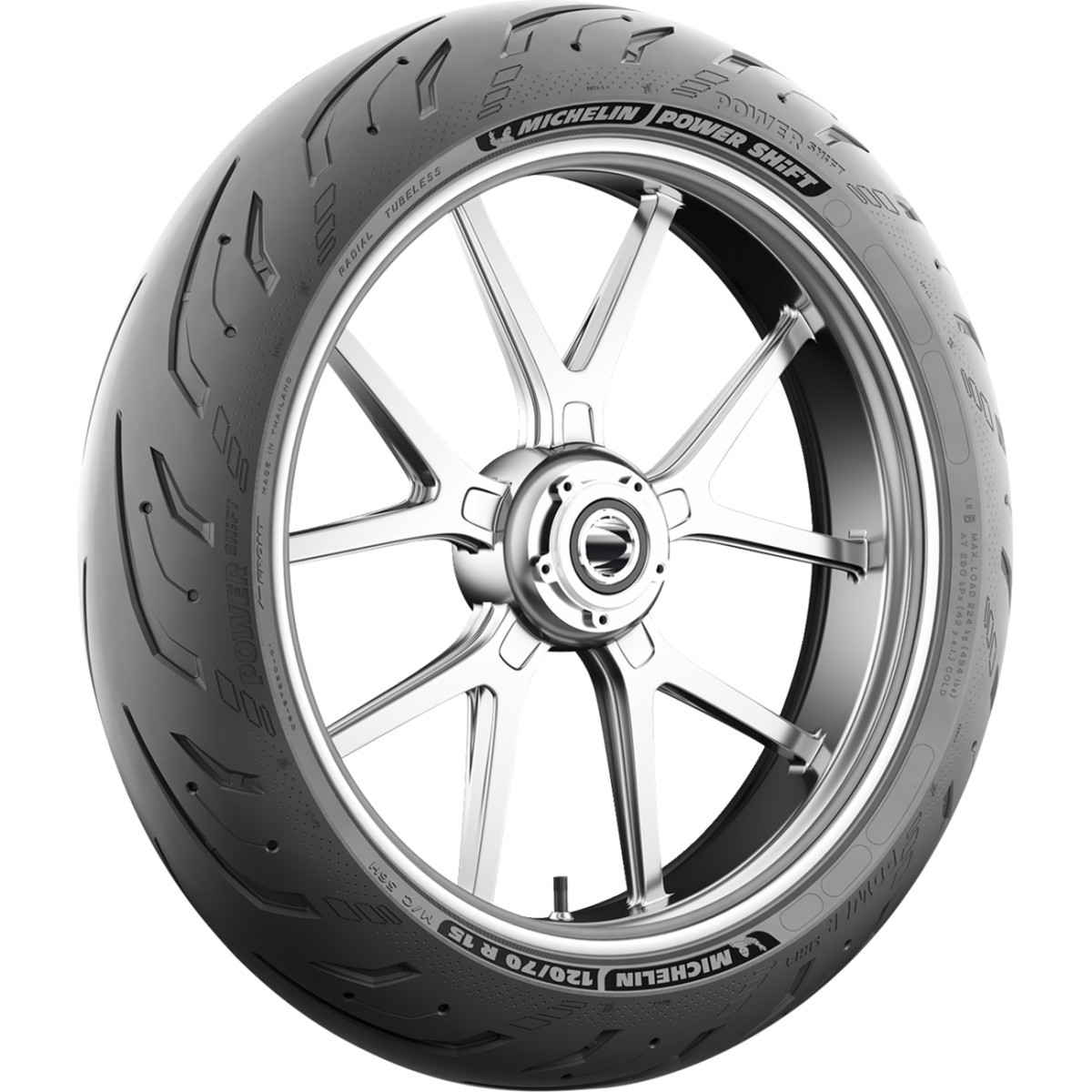 Michelin #54607 - Tire - Power Shift - Front - 120/70R15 - 56H