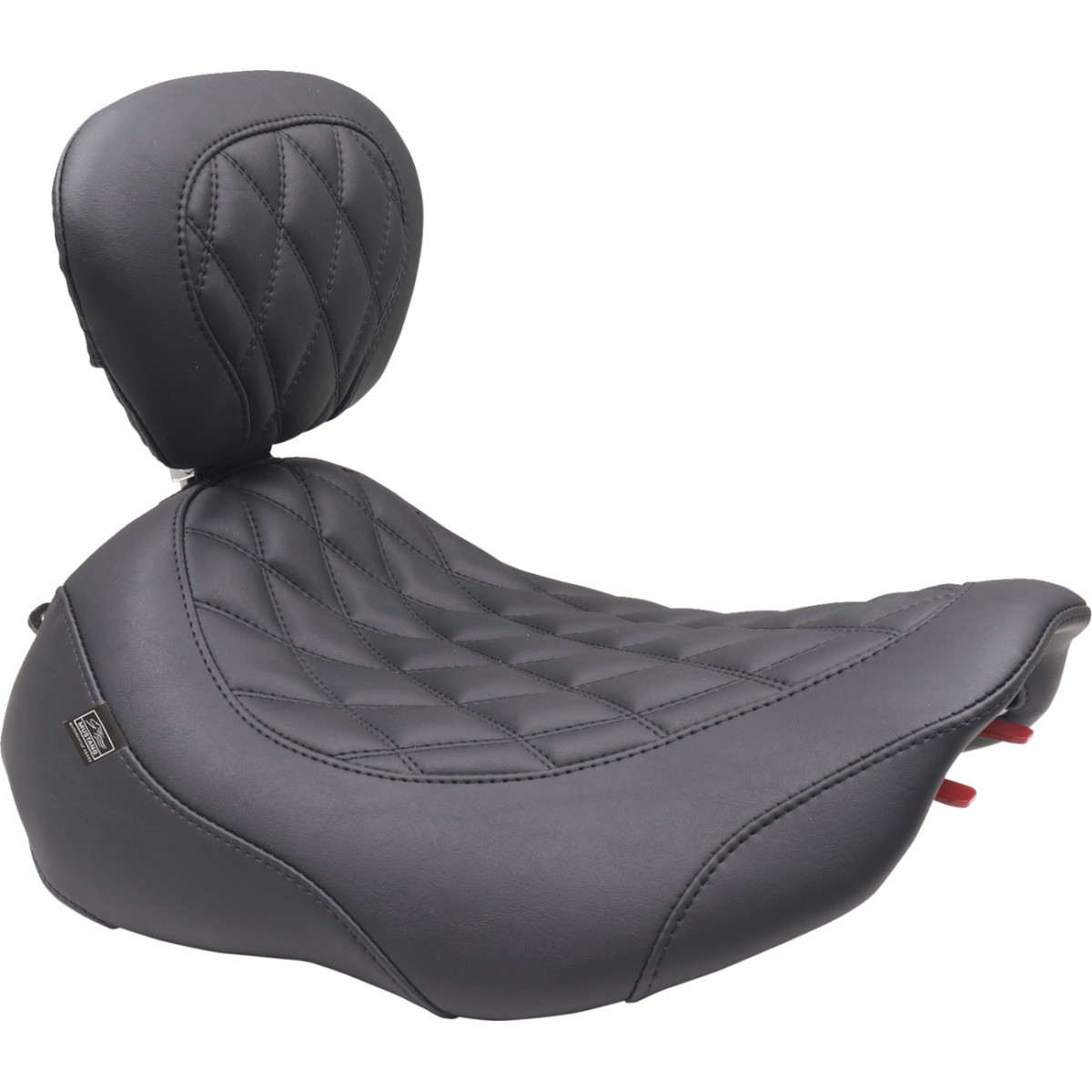 Mustang #89503 - Wide Tripper™ Seat - Solo - Black Stitching - FLT/FLH '23-'25