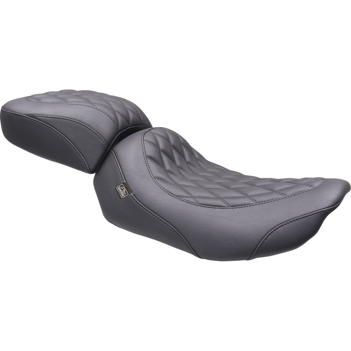 Mustang #89503 - Wide Tripper™ Seat - Solo - Black Stitching - FLT/FLH '23-'25