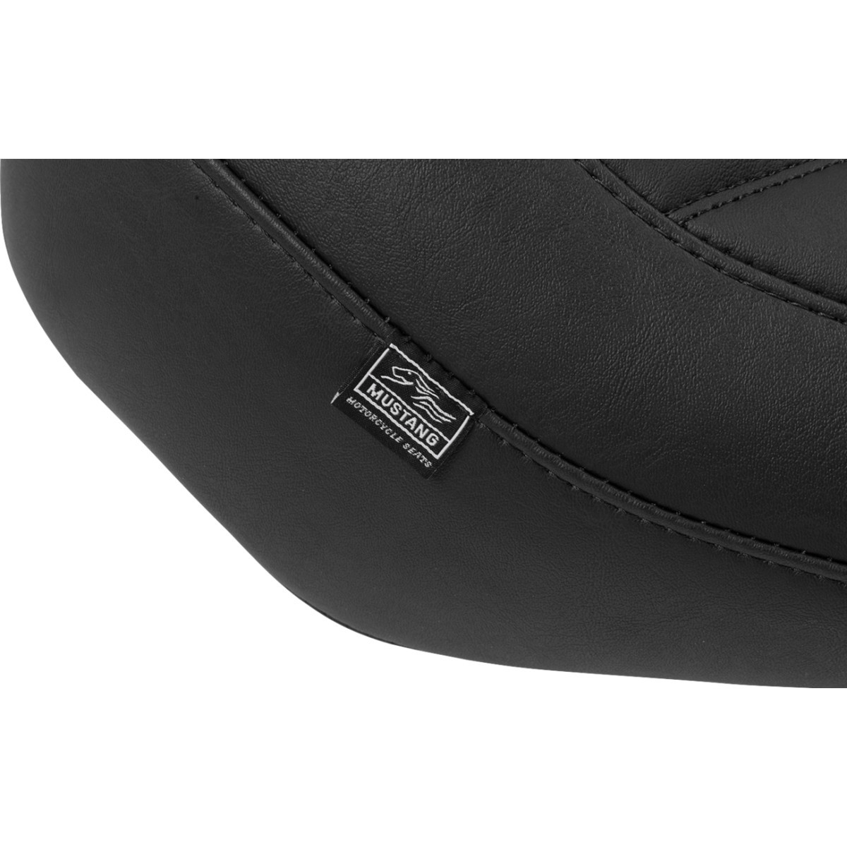 Mustang #88503 - Wide Tripper™ Seat - Solo - Black Stitching - FLT/FLH '23-'25
