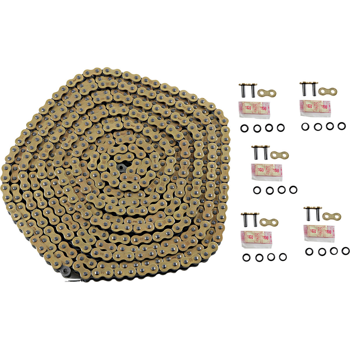 DID #530VX3G25FT - 530 VX3 - Chain - Gold - 25 Feet