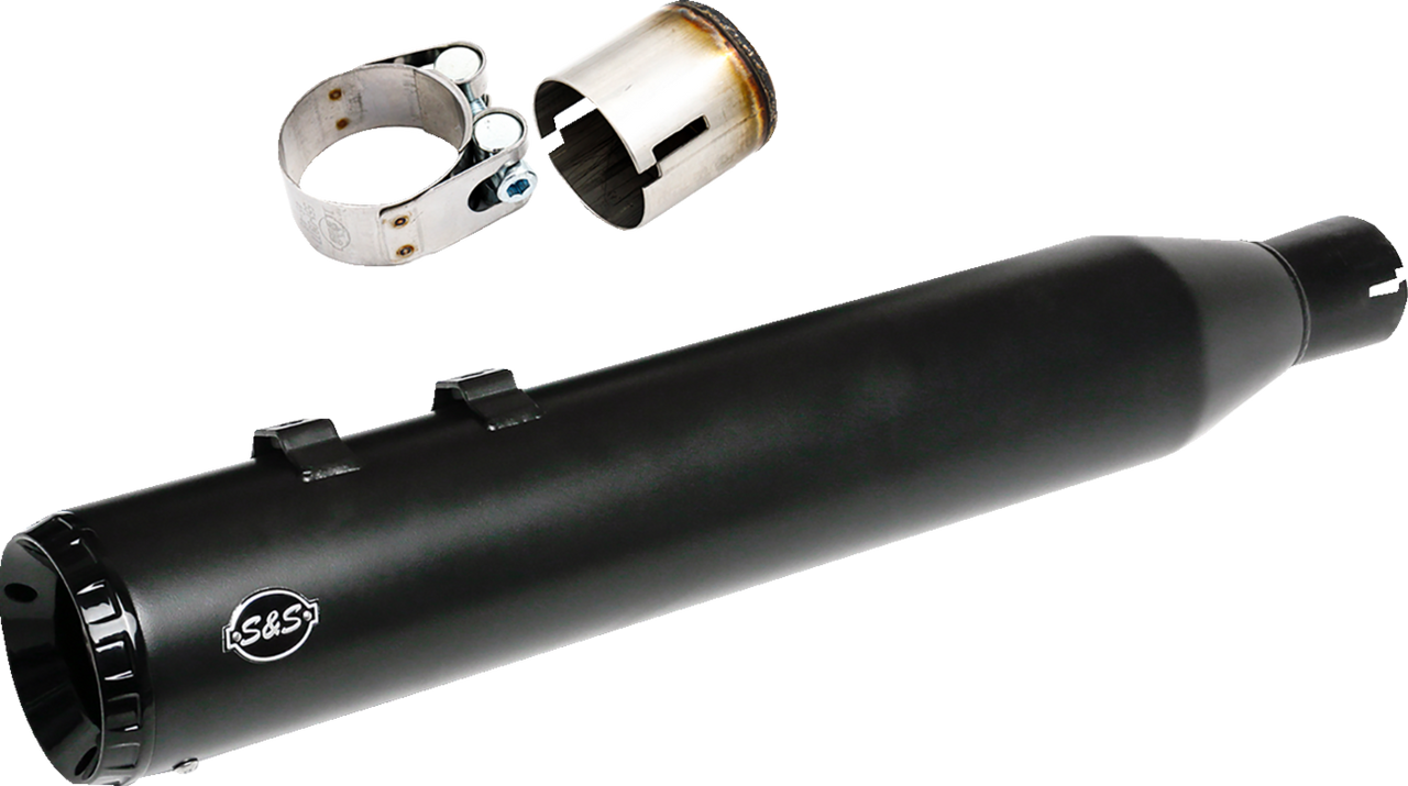 S&S Cycle #550-1141 - 2-into-1 Swindler Exhaust Conversion Kit - 4-1/2" - Black - M8 Touring