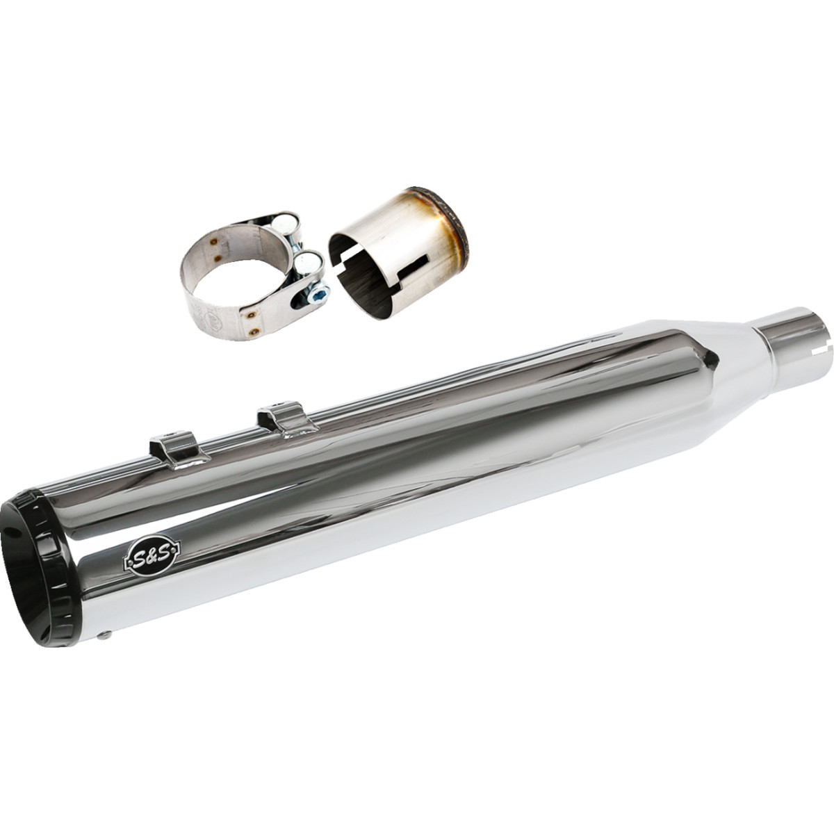 S&S Cycle #550-1142 - 2-into-1 Swindler Exhaust Conversion Kit - 4-1/2" - Chrome - M8 Touring