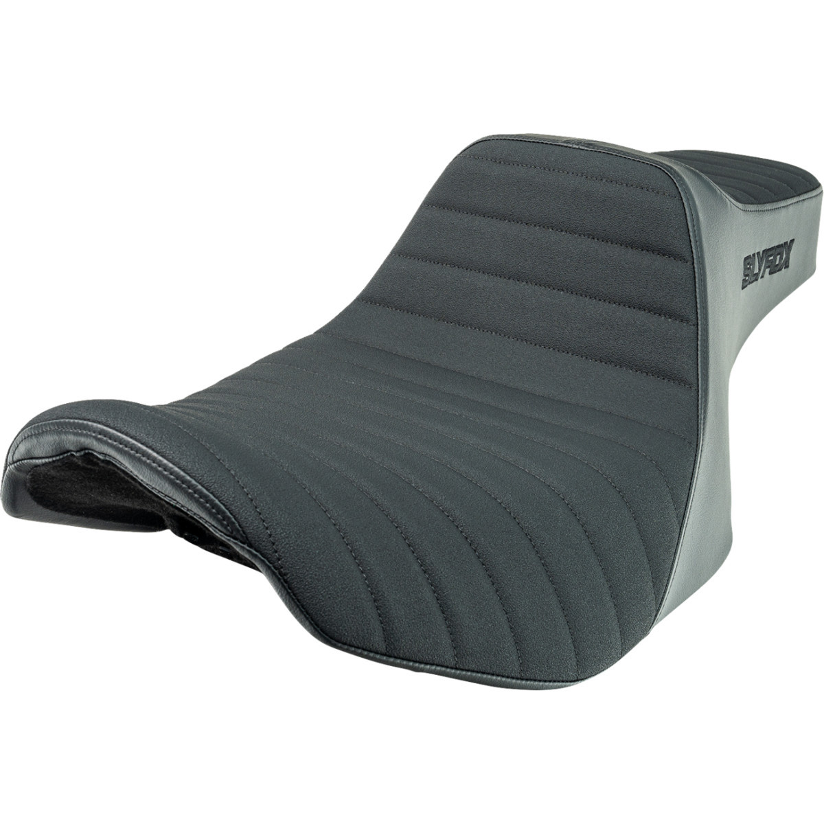 Slyfox #4704A-SlyFox - High Noon Seat - Vinyl - Classic Stitch - Black Logo - FLH/FLT '23-'24