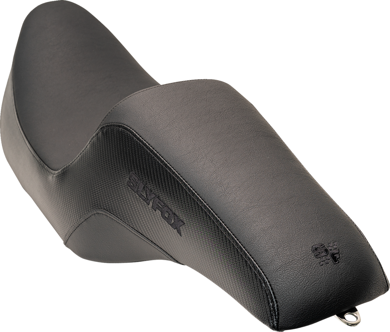 Slyfox #0801-1612 - Drifter Seat - Black Logo - Smooth Vinyl - Carbon Fiber - FL '97-'07
