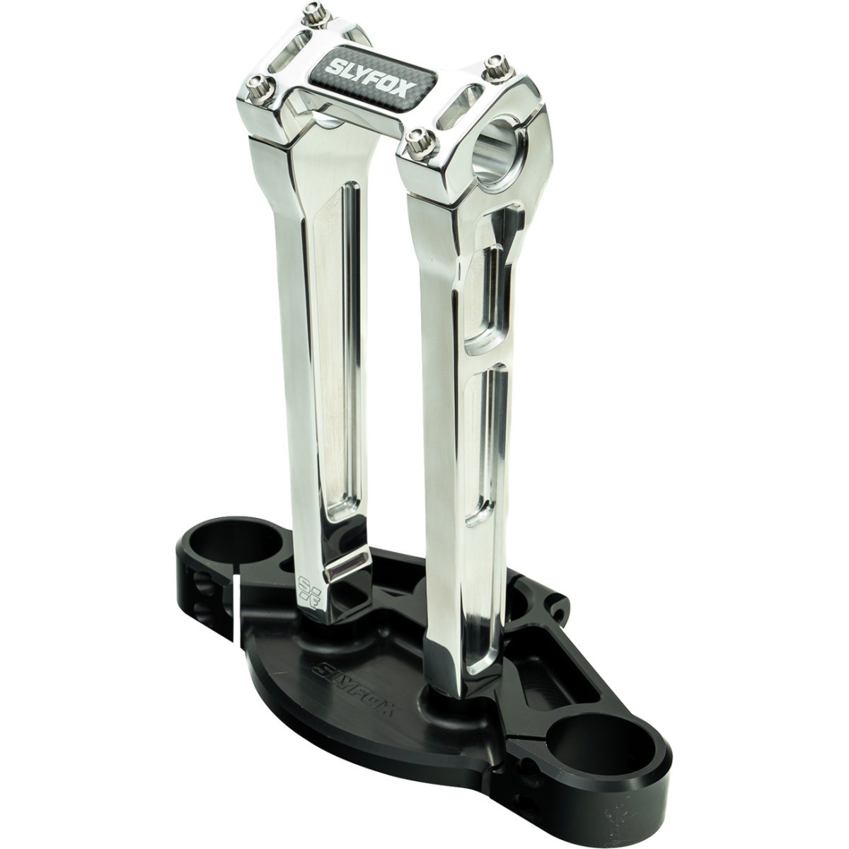 Slyfox #SF-1001-10-R - Handlebar Riser Kit - Straight - 1" Clamping - 10" Rise - Raw