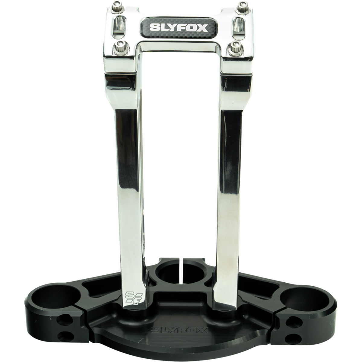 Slyfox #SF-1003-10-R - Handlebar Riser Kit - Straight - 1-1/8" Clamping - 10" Rise - Raw