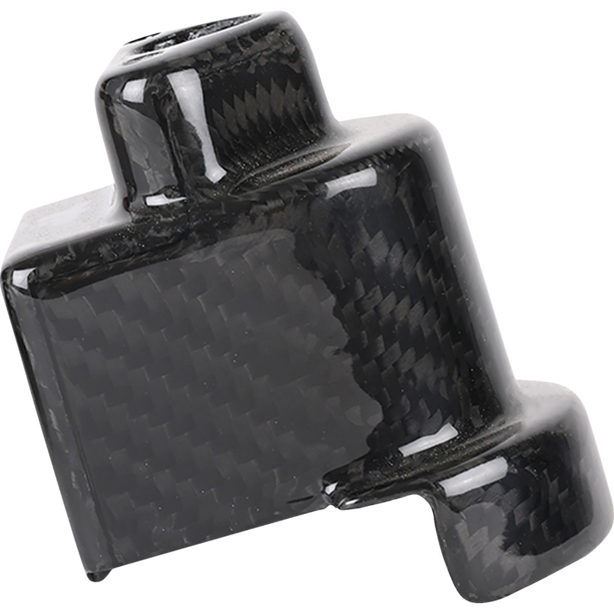 Thrashin Supply CO. #TSC-3033-0 - Cover Steering Lock - Gloss Weave Carbon Fiber