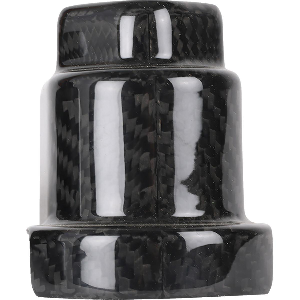 Thrashin Supply CO. #TSC-3033-0 - Cover Steering Lock - Gloss Weave Carbon Fiber