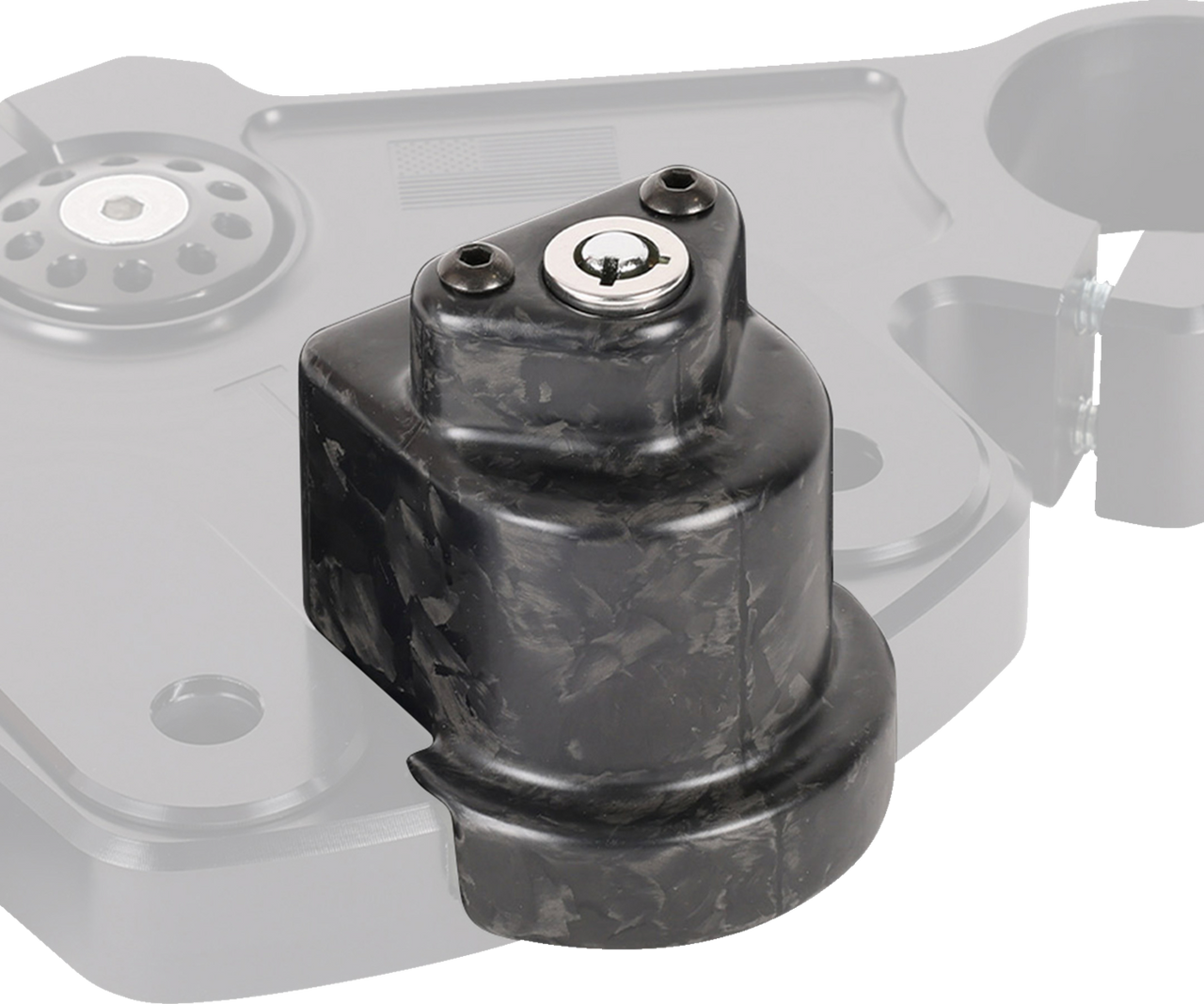 Thrashin #TSC-3033-1 - Cover Steering Lock - Matte Forged Carbon Fiber