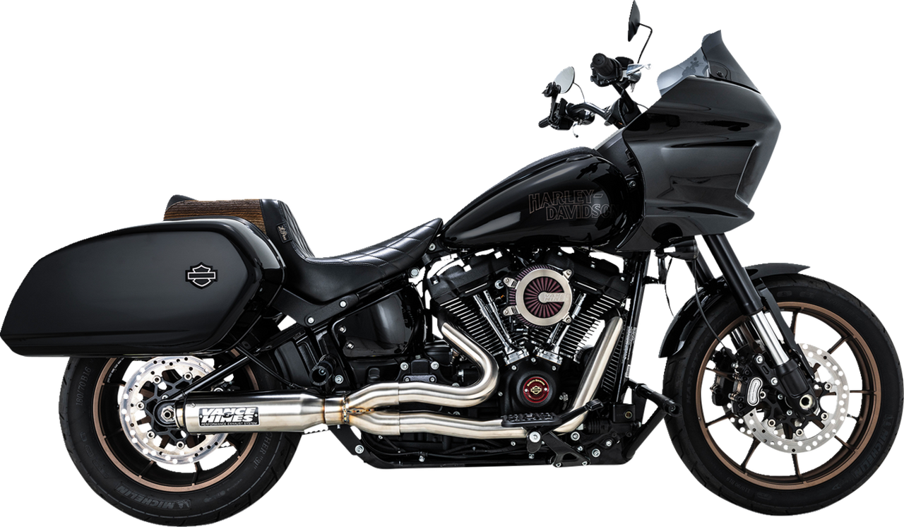 Vance & Hines #27337 - 2-into-1 Supersport Exhaust System - Brushed - Softail