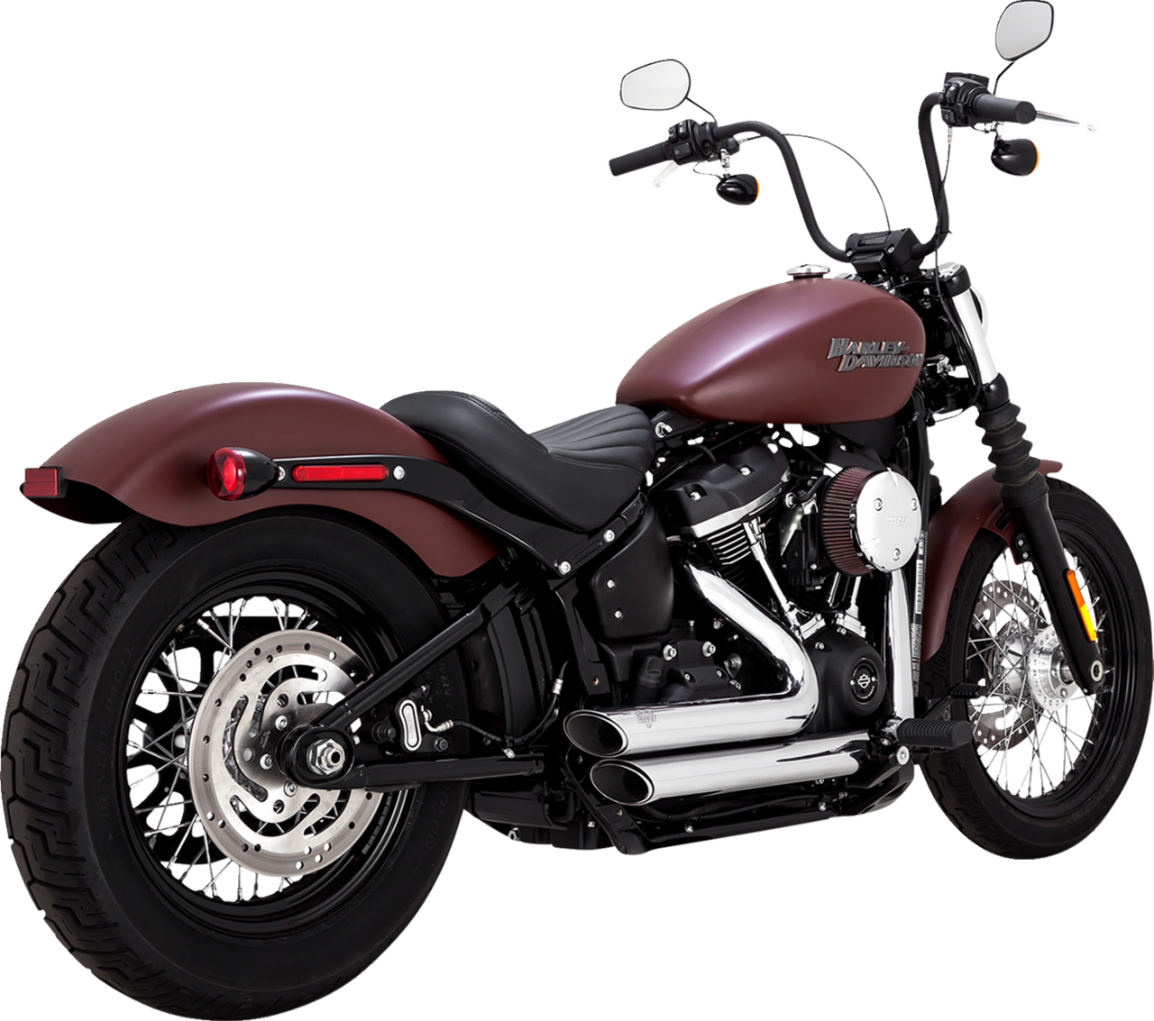 Vance & Hines #17333-22 - Shortshots Staggered PCX Exhaust System - Chrome