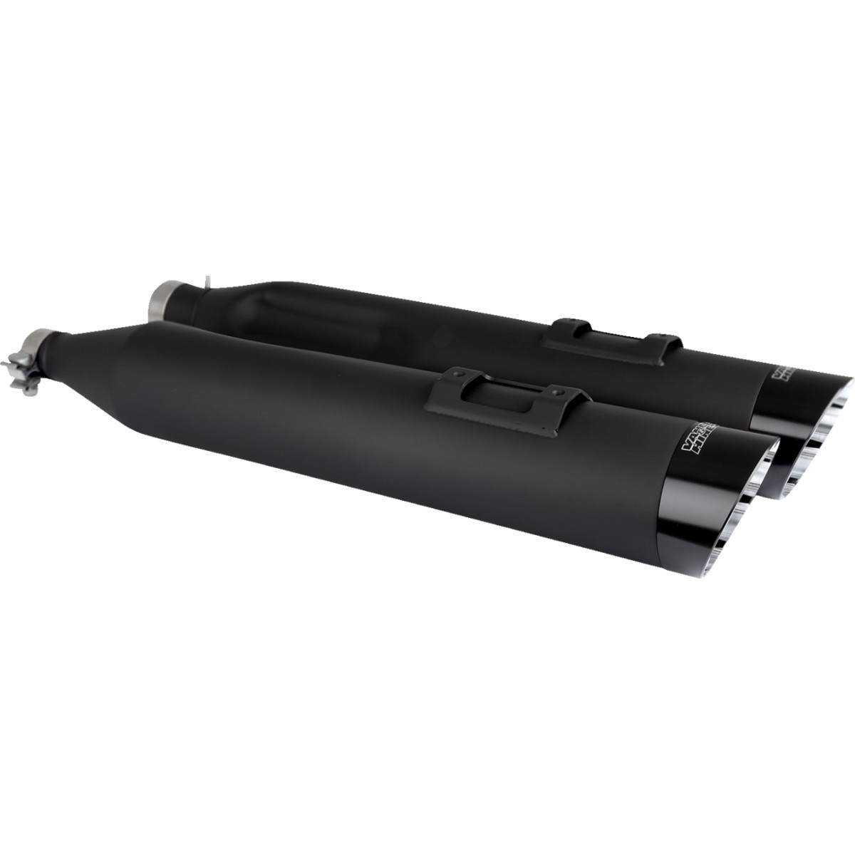 Vance & Hines #47960 - Razorback 450 Slip-On Mufflers - Black - M8 Bagger