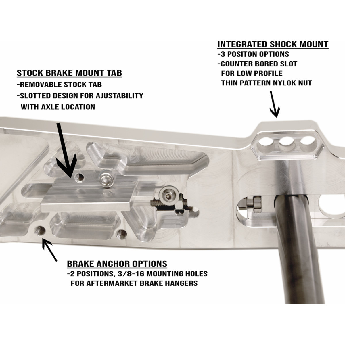 Alloy ART #SA-09 - Swingarm - The Swinger - '09-'23 FLHT/FLHR/FLHX/FLTRX/FLTRU/FLTRK