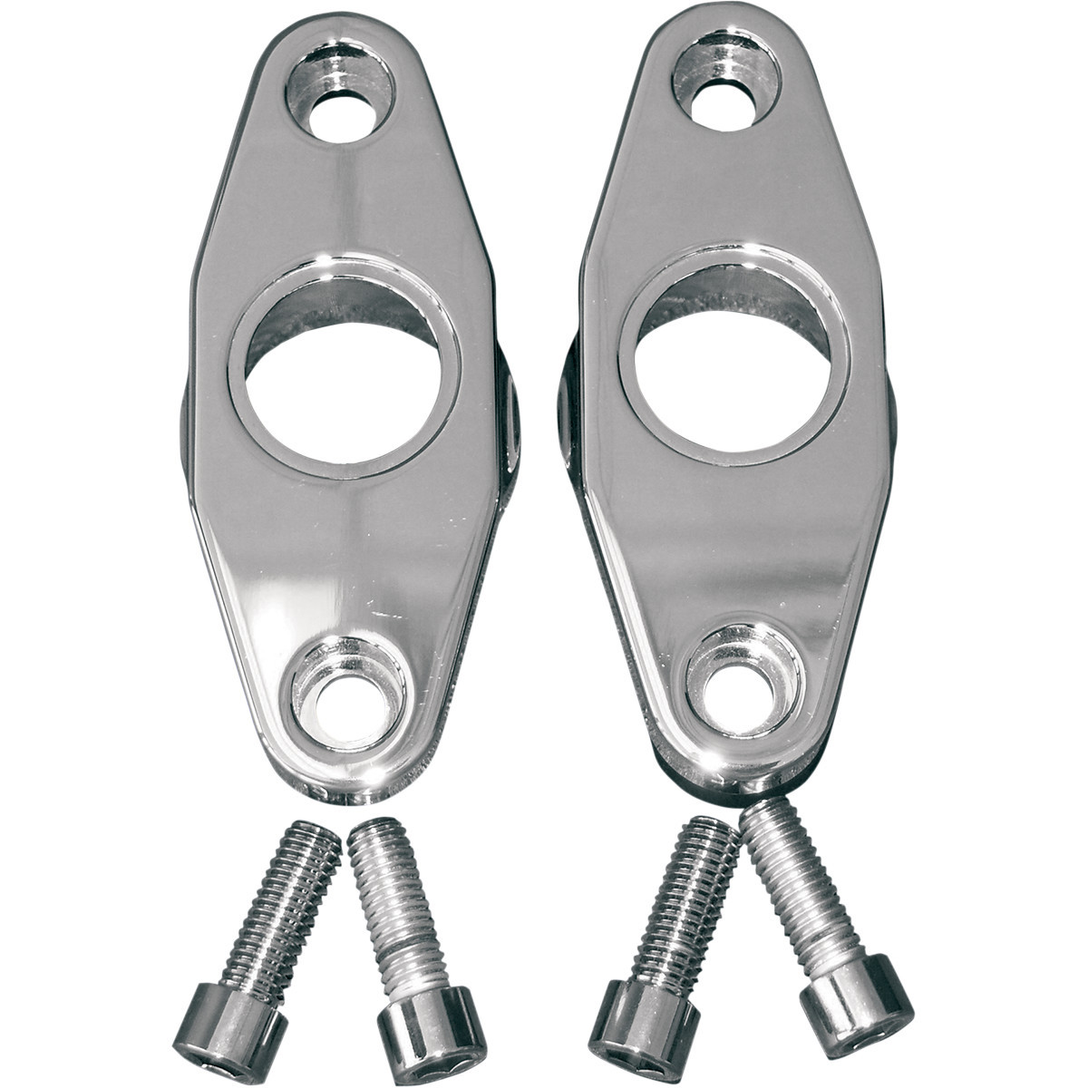 Accutronix #FXPV1-SC - Swingarm Pivot Blocks - Chrome - Smooth