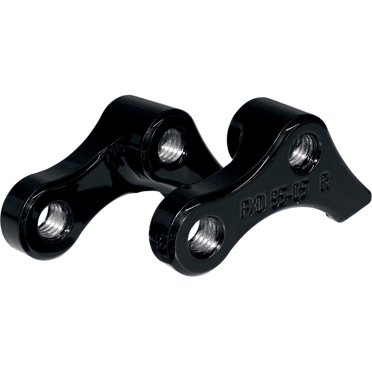LA Choppers #LA-7590-01B - Lowering Kit - Rear - Lowers 1" - Black Powder Coated - '99-'05 Dyna