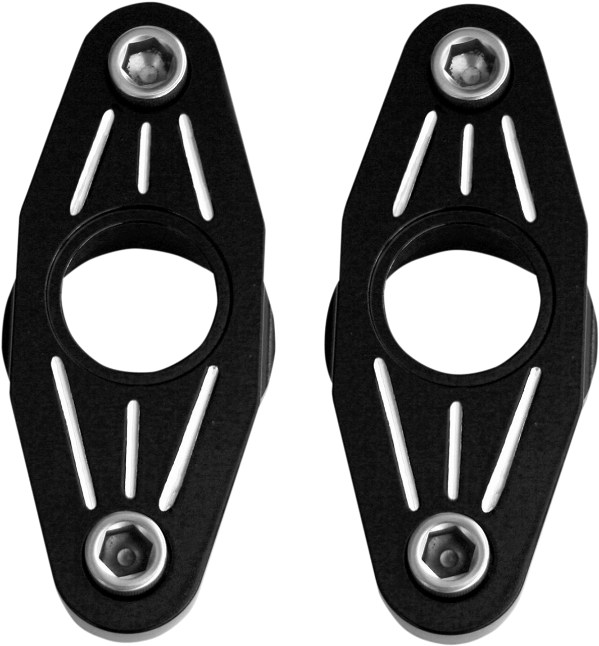 Swingarm Pivot Blocks - Black Anodized Ball-Milled Swingarm Pivot Blocks - Black Anodized Ball-Milled