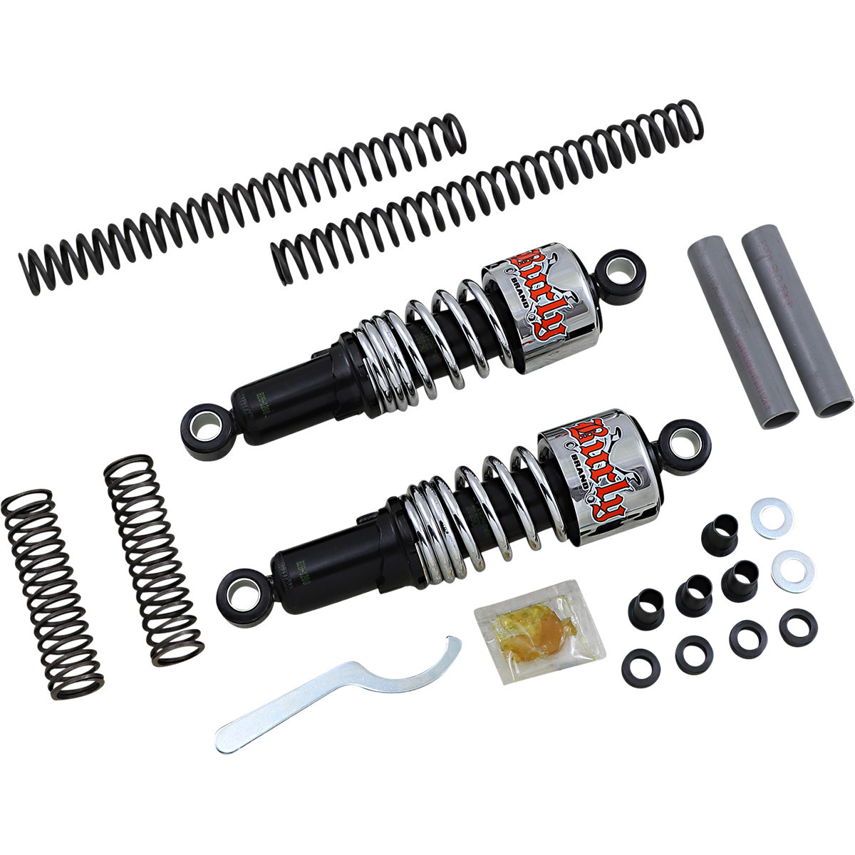 Burly Brand #B28-1000 - Suspension Kit - Slammer - Chrome - '88 - '03 XL