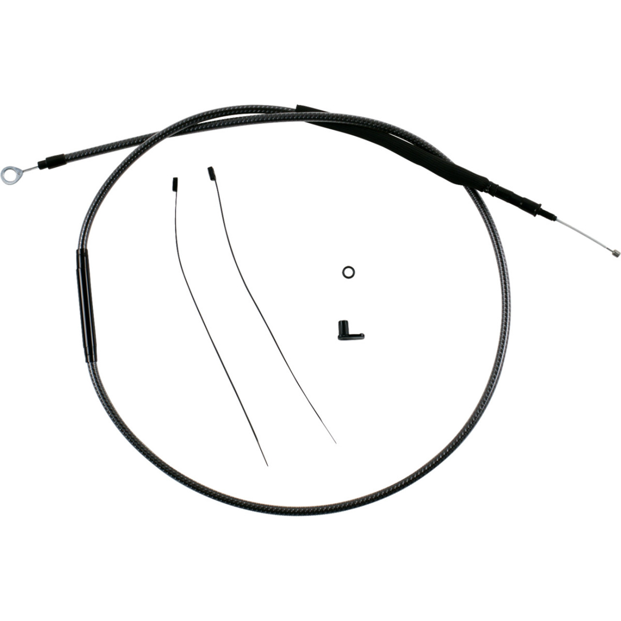 Magnum Shielding #7228-76 - Redesigned Polished KARBONFIBR Clutch Cable - 76-11/16"