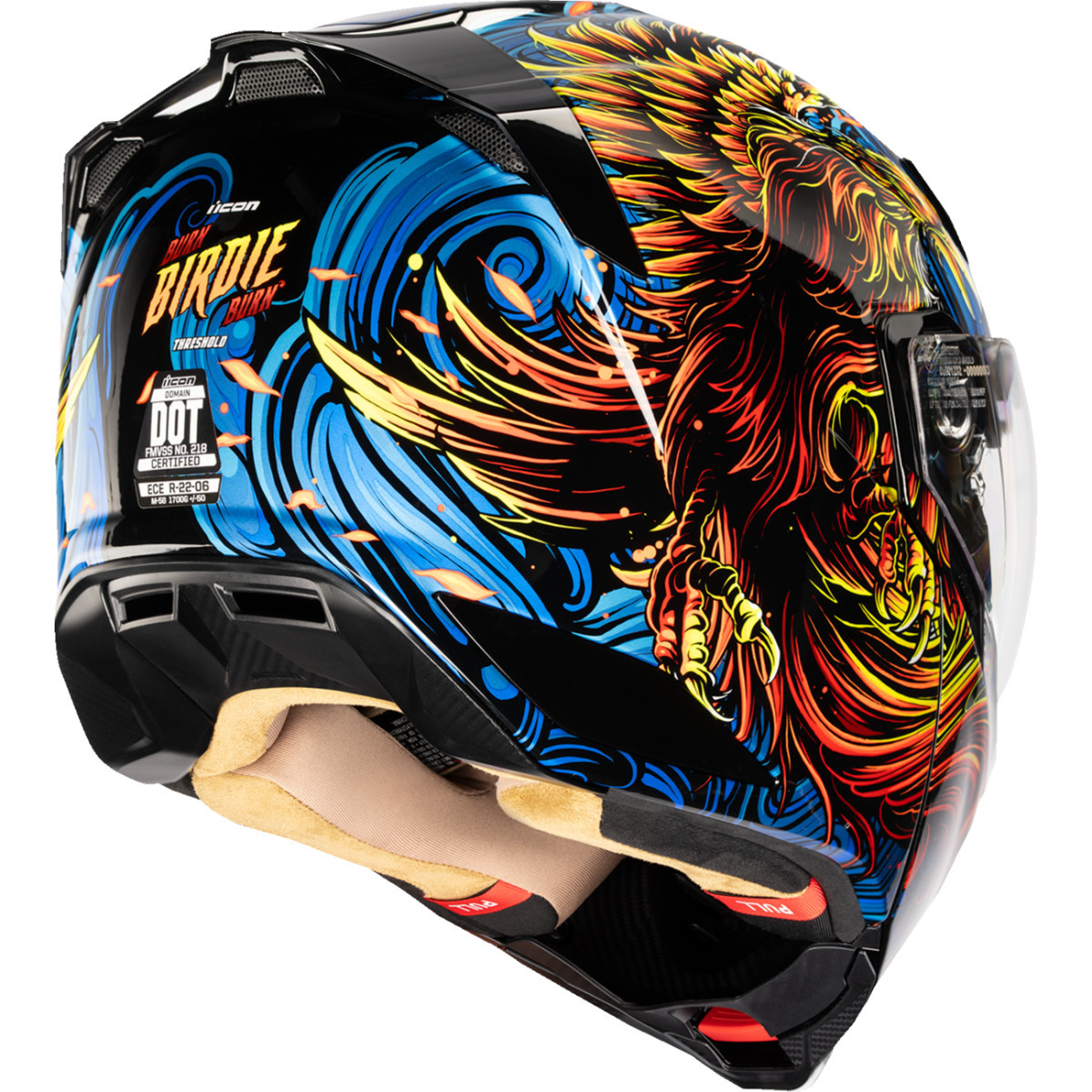 Icon - Threshold™ Modular Helmet - Burn Birdie Burn - Blue - XS