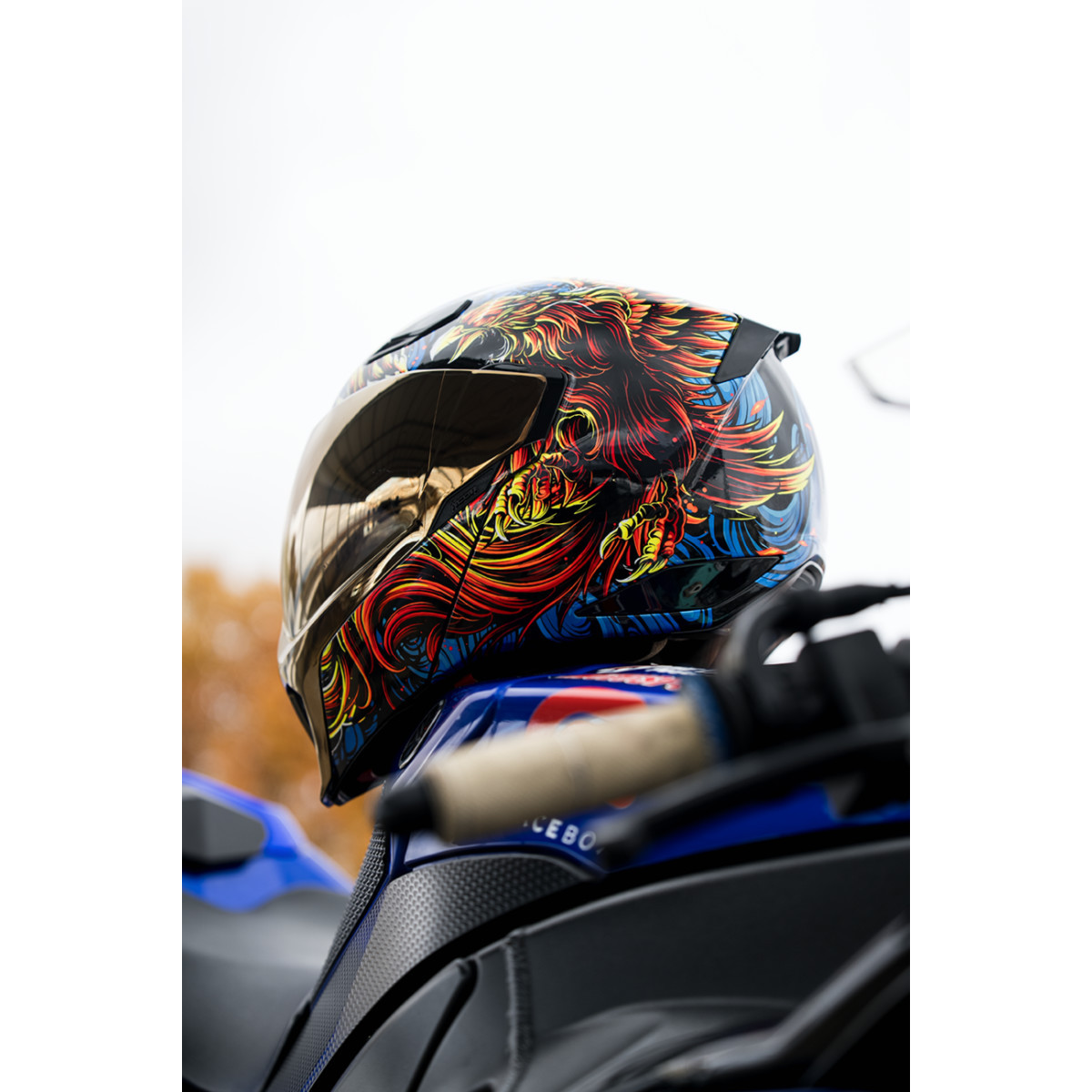 Icon - Threshold™ Modular Helmet - Burn Birdie Burn - Blue - XS