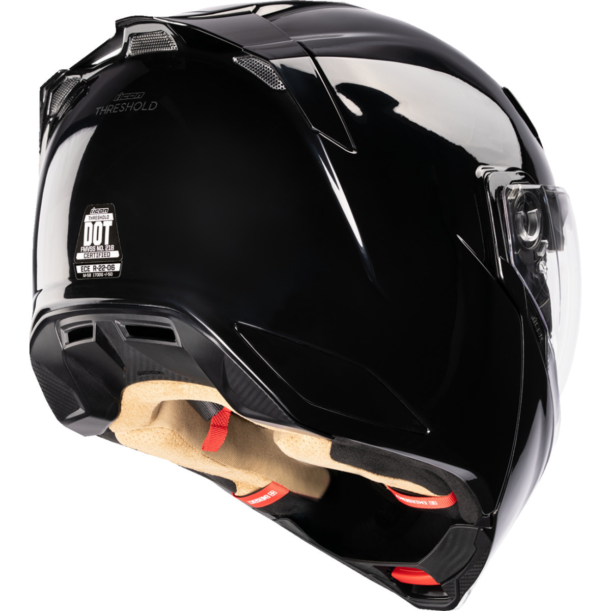 Icon - Threshold™ Modular Helmet - Solid - Gloss Black - Small