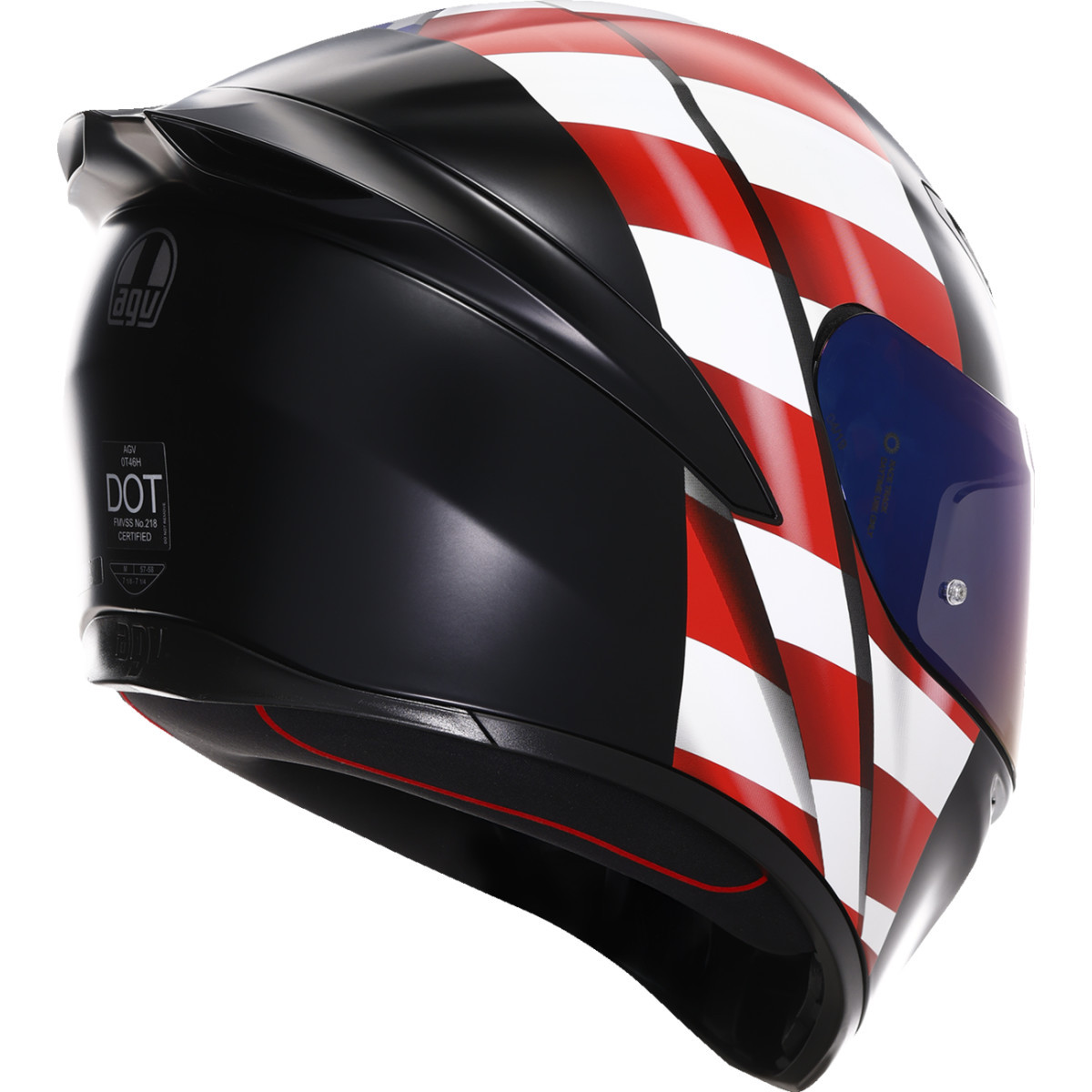 AGV #2118394003-068-XS - K1 S Helmet - US Flag - Red/White/Blue - XS
