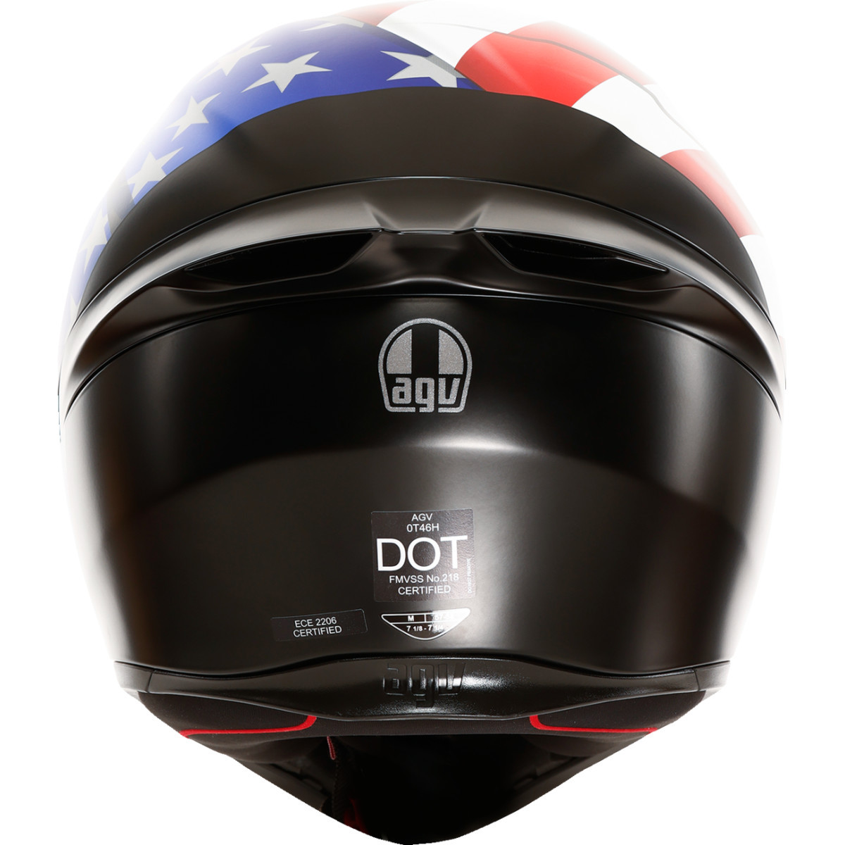 AGV #2118394003-068-XS - K1 S Helmet - US Flag - Red/White/Blue - XS