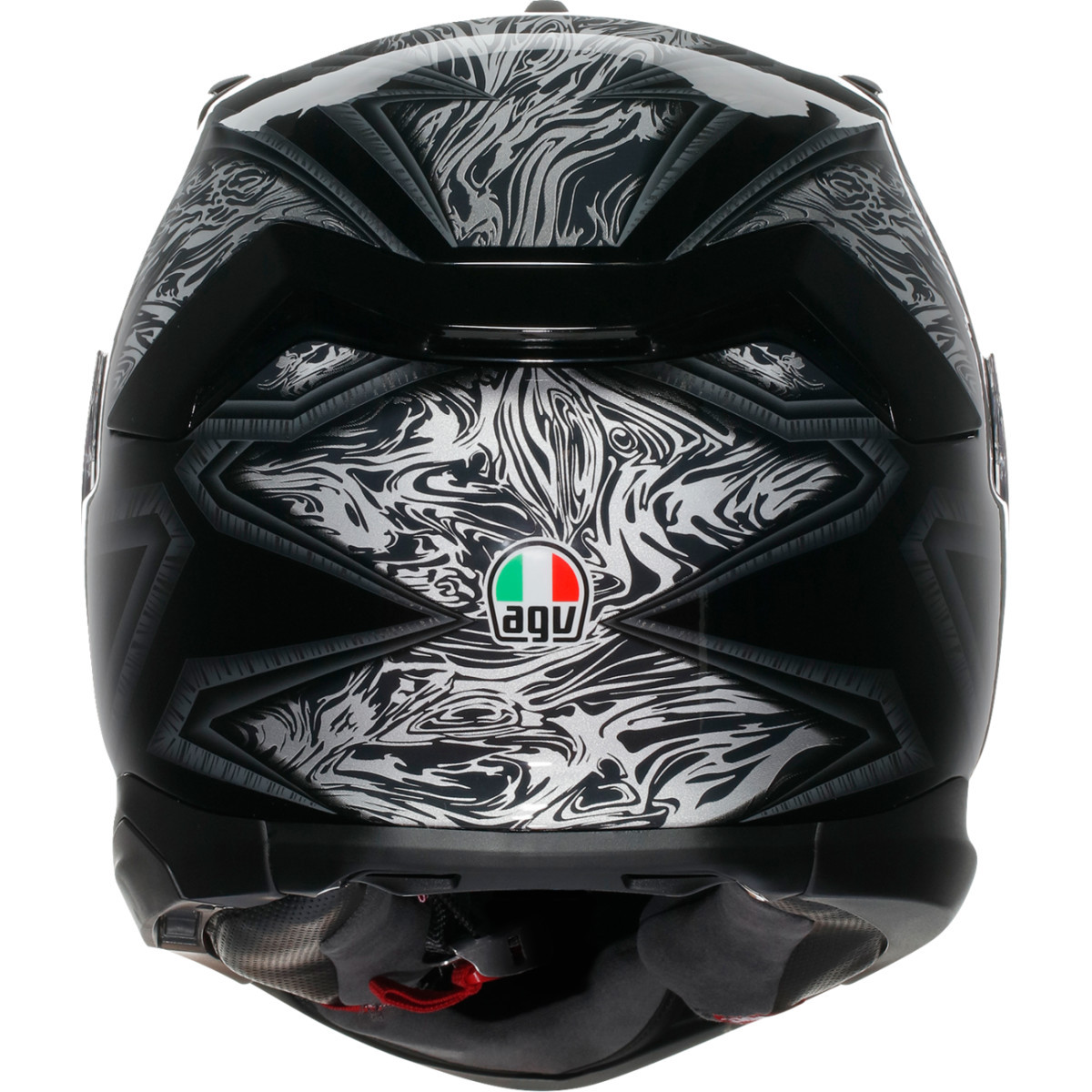 AGV #2118399004-010-XXL - K7 Helmet - Damascus - Black/Silver - 2XL