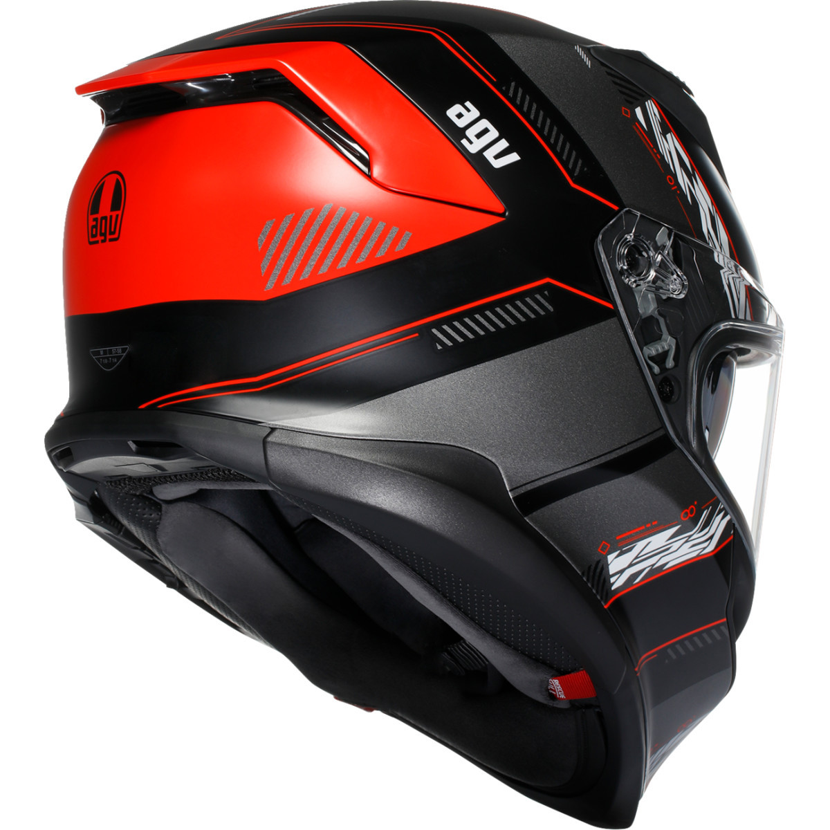 AGV #2118399004-008-M - K7 Helmet - Kyber - Matte Black/Red - Medium