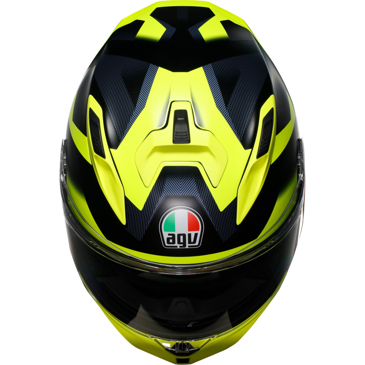 AGV #2118399004-006-M - K7 Helmet - Glimpse - Matte Black/Yellow Fluo - Medium