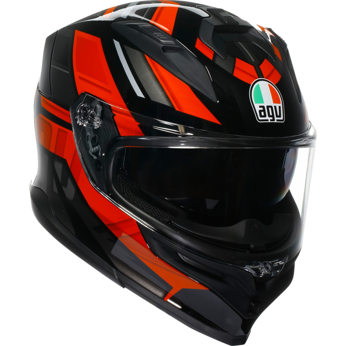 AGV #2118399004-009-M - K7 Helmet - Taurax - Black/Red - Medium