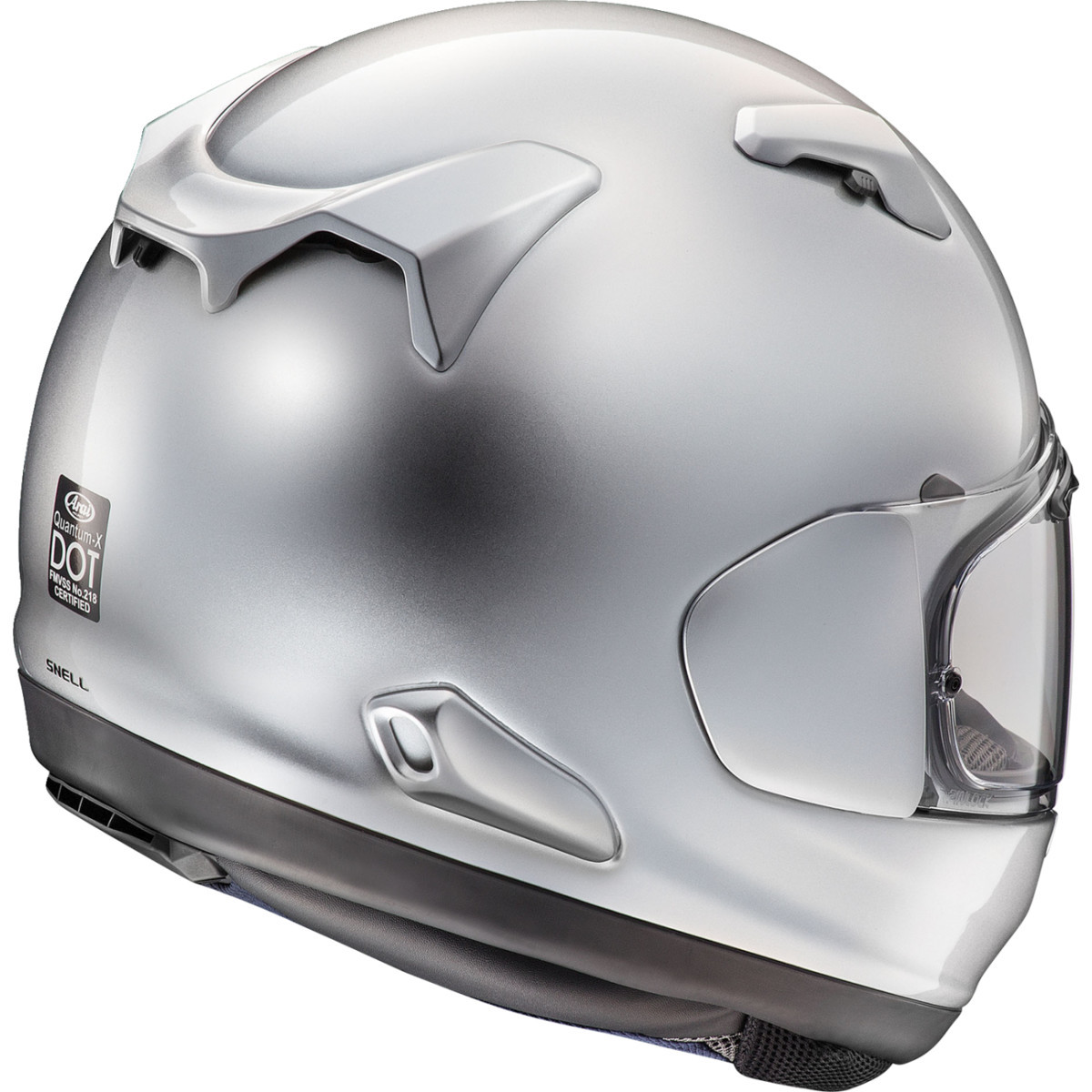 Arai Helmets #0101-18165 - Quantum-X Helmet - Aluminum Silver - Medium
