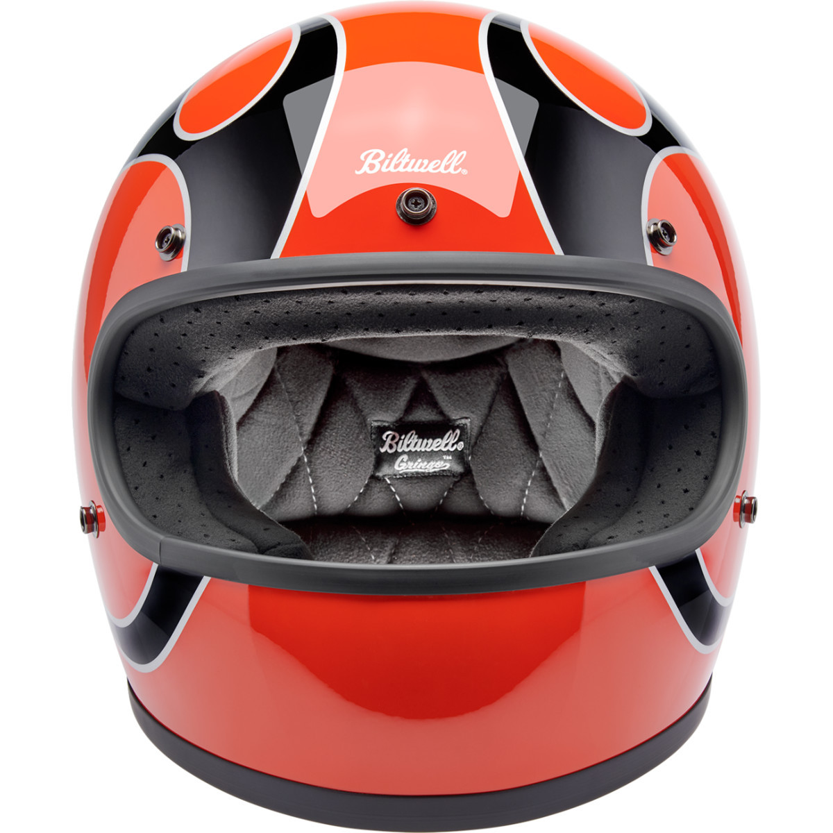 Biltwell #1002-593-503 - Gringo Helmet - Flames - Competition Orange - Medium