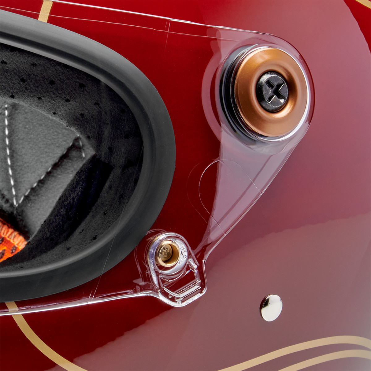 Biltwell #1003-594-505 - Gringo S Helmet - Flames - Gloss Garnet Red - XL
