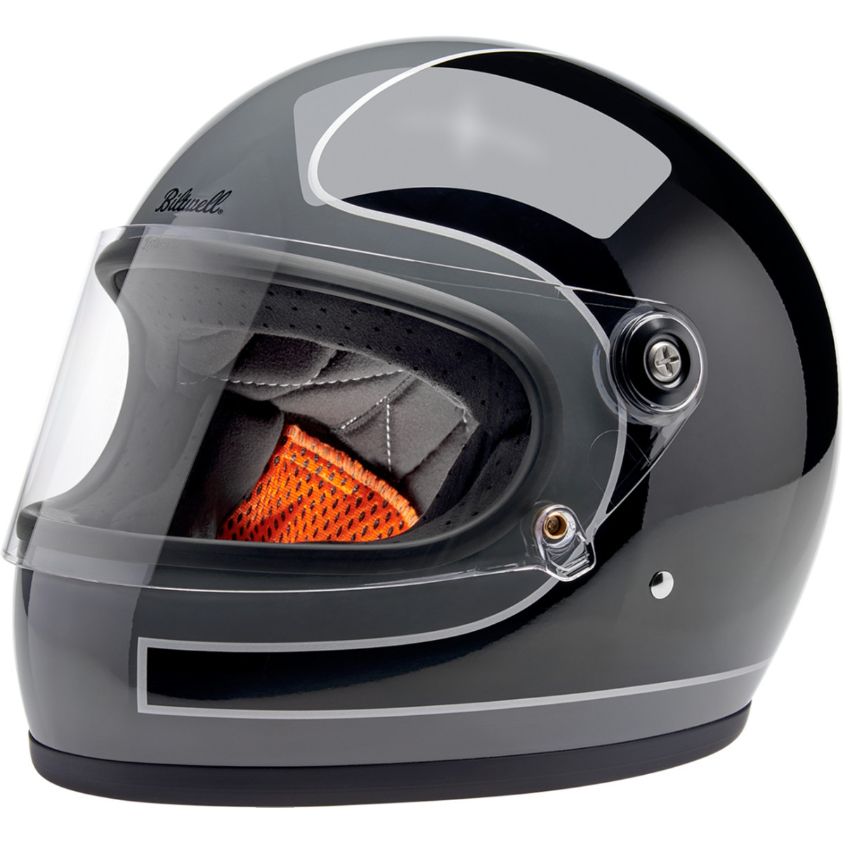 Biltwell #1003-562-502 - Gringo S Helmet - Tracker - Gloss Storm Gray/Black - Small