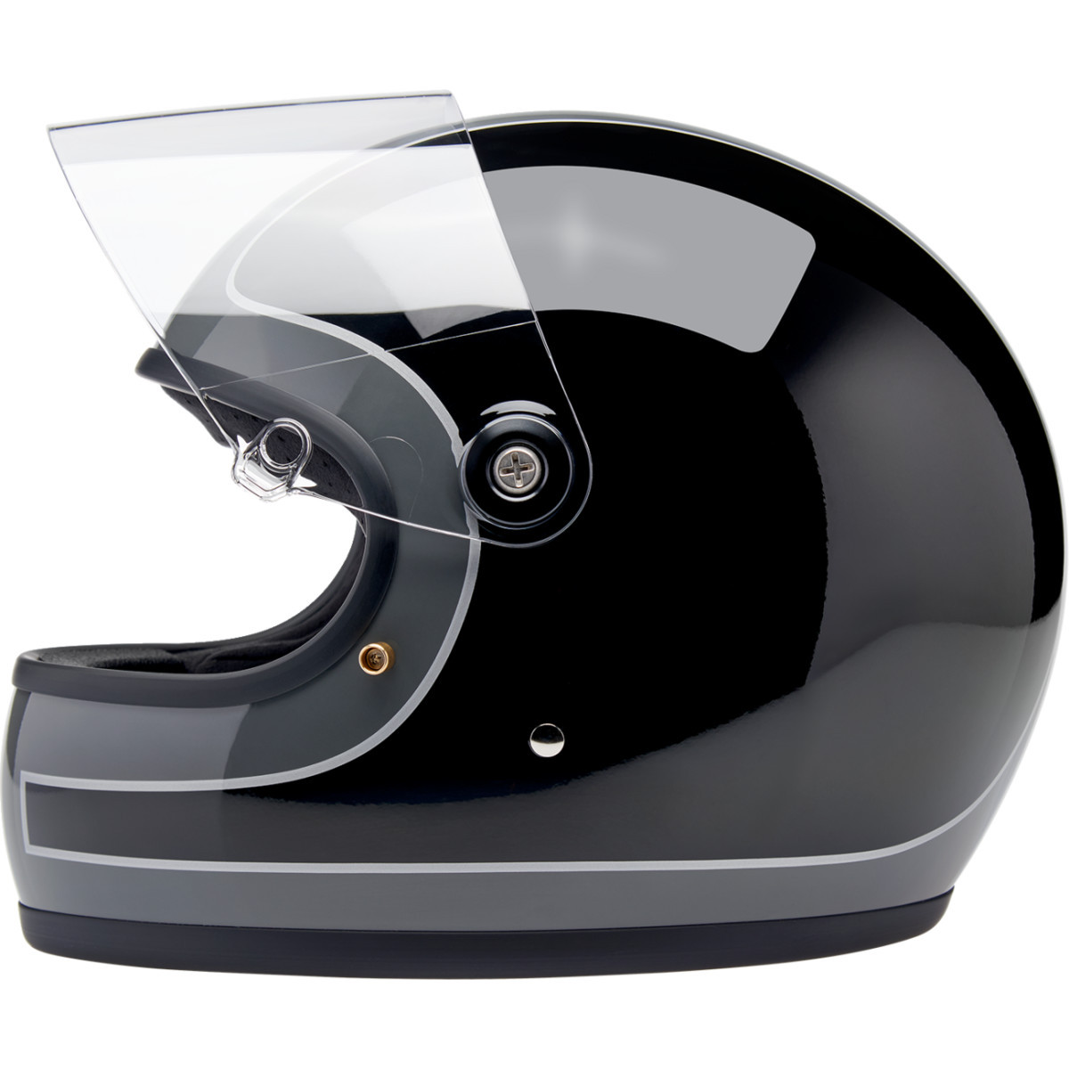 Biltwell #1003-562-504 - Gringo S Helmet - Tracker - Gloss Storm Gray/Black - Large