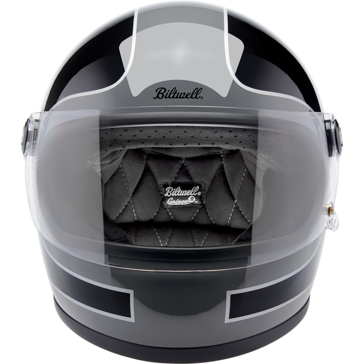 Biltwell #1003-562-504 - Gringo S Helmet - Tracker - Gloss Storm Gray/Black - Large