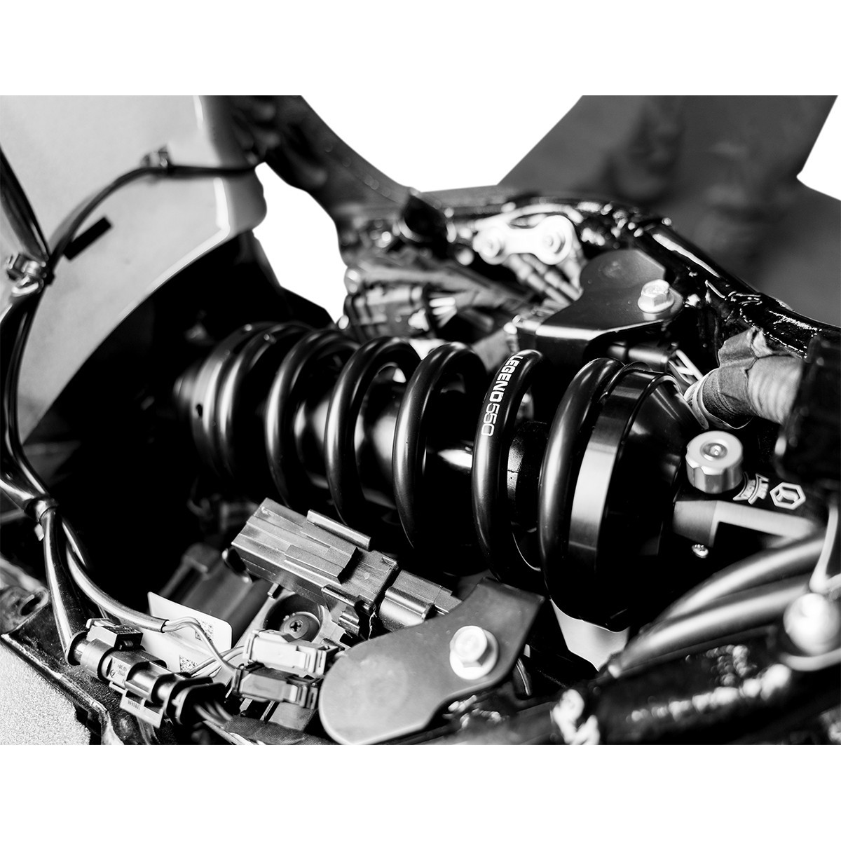Legend Suspension #1310-2250 - REVO-A Mono Shock - 13" - Heavy Duty - M-Eight Softail Models