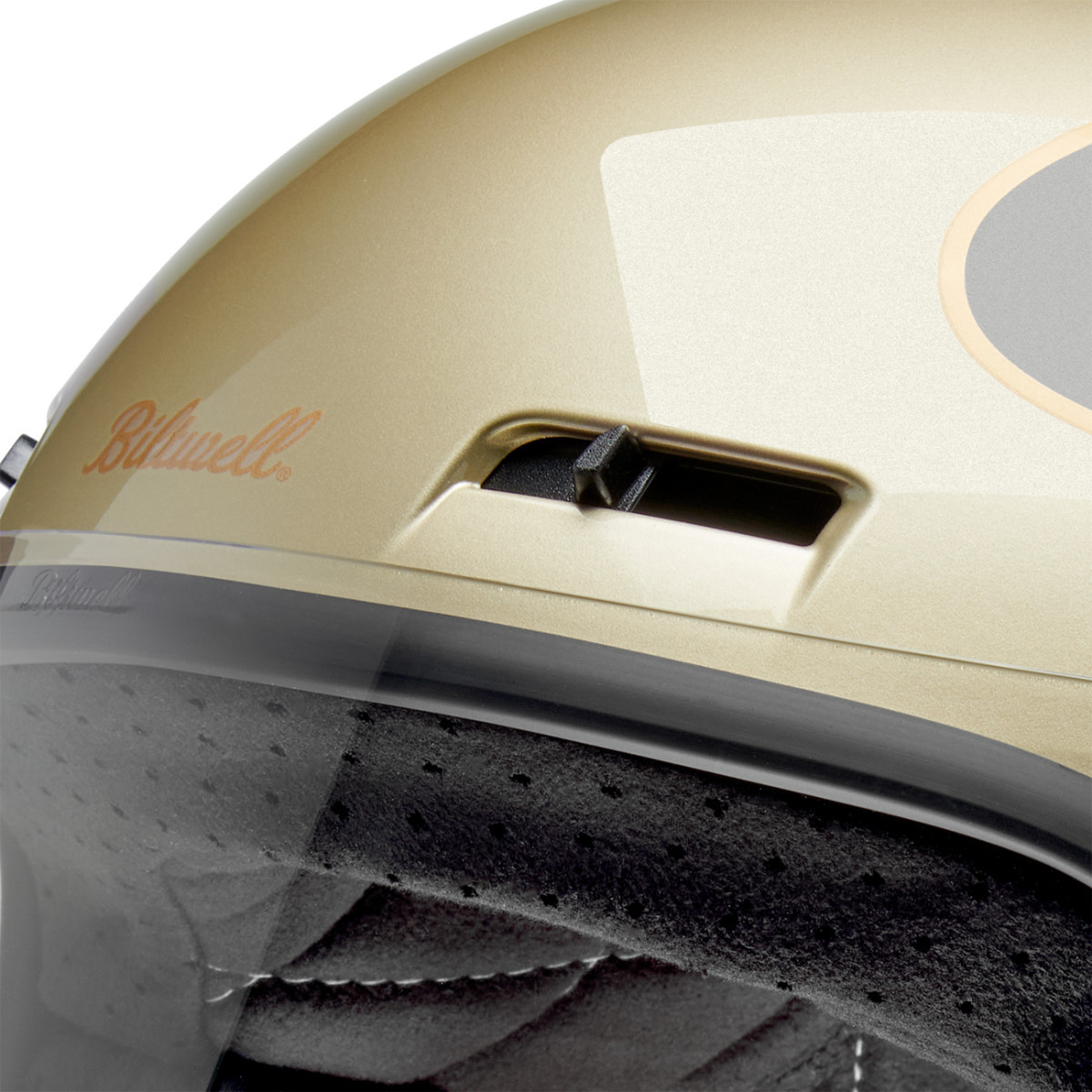 Biltwell #1006-5100-502 - Gringo SV Helmet - Tracker - Gloss Metallic Champagne/Charcoal - Small