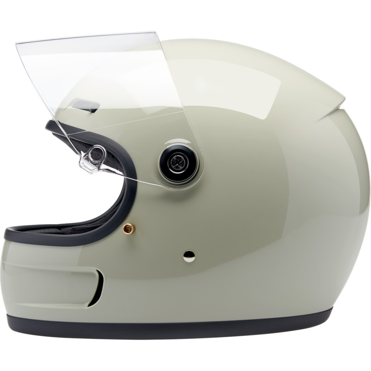 Biltwell #1006-196-501 - Gringo SV Helmet - Gloss Chalk Gray - XS