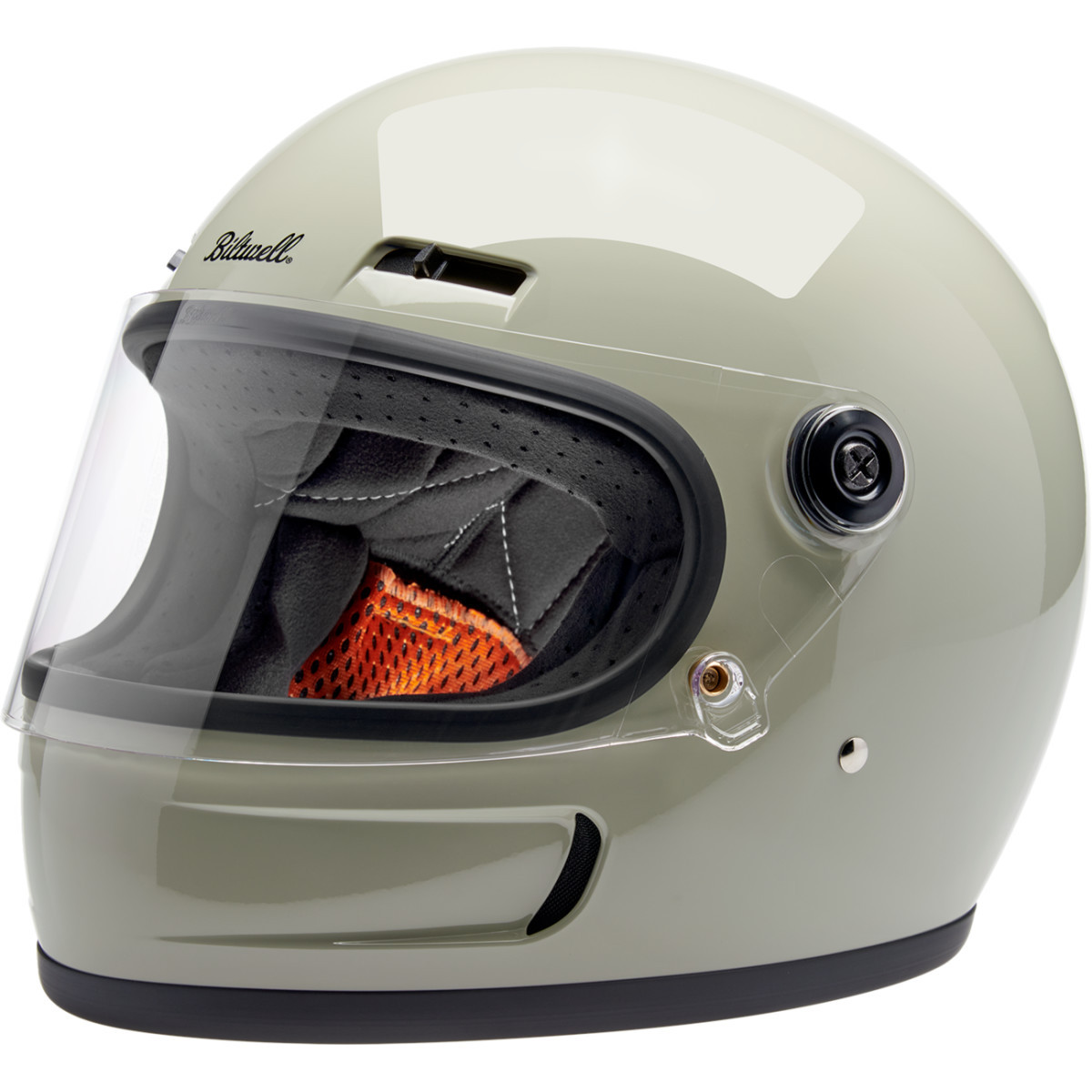 Biltwell #1006-196-504 - Gringo SV Helmet - Gloss Chalk Gray - Large