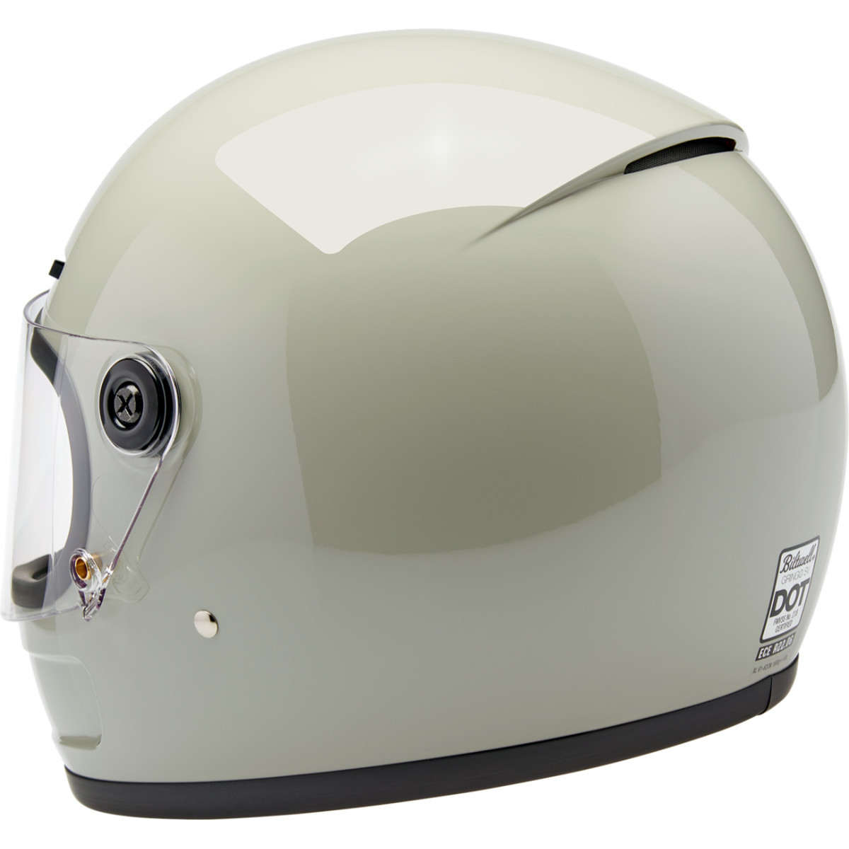 Biltwell #1006-196-504 - Gringo SV Helmet - Gloss Chalk Gray - Large