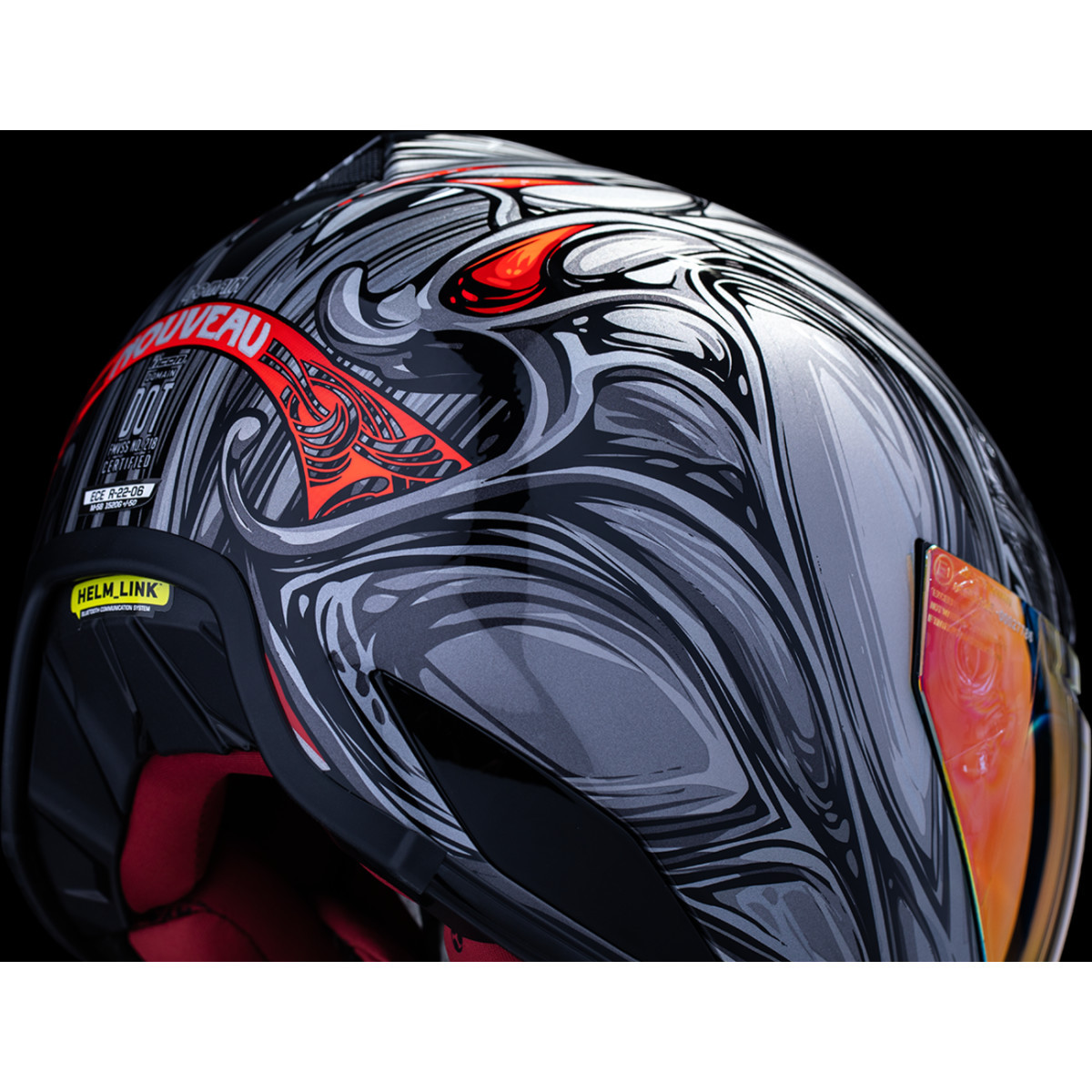 Icon - Domain™ Helmet - Nouveau - Silver - Small