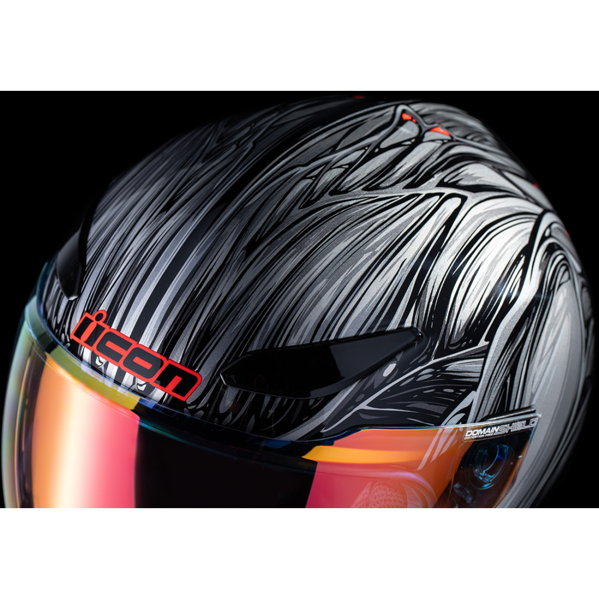 Icon - Domain™ Helmet - Nouveau - Silver - XL