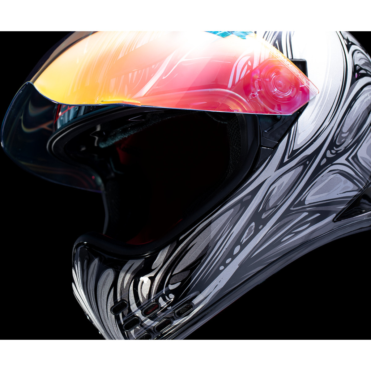 Icon - Domain™ Helmet - Nouveau - Silver - 3XL