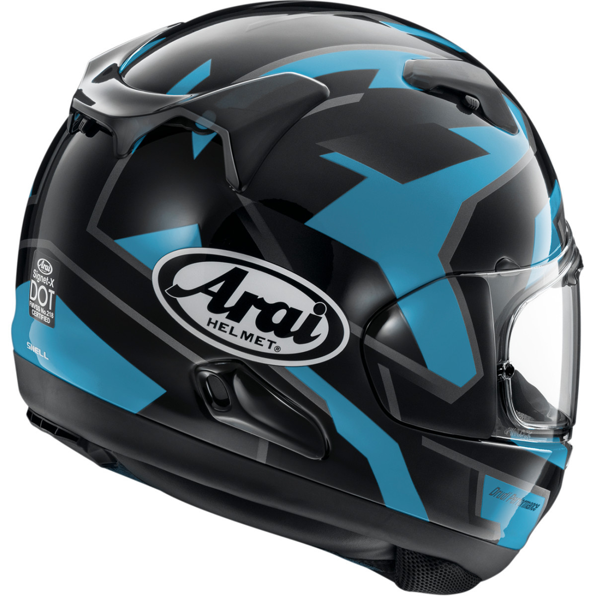 Arai Helmets #0101-18568 - Signet-X Helmet - Robotik - Blue - Medium