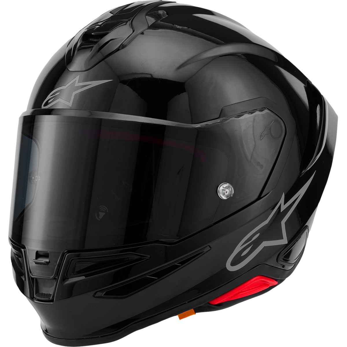 Alpinestars #8202126-1180-S - Supertech R7 Helmet - 22.06 - Solid - Gloss Black - Small