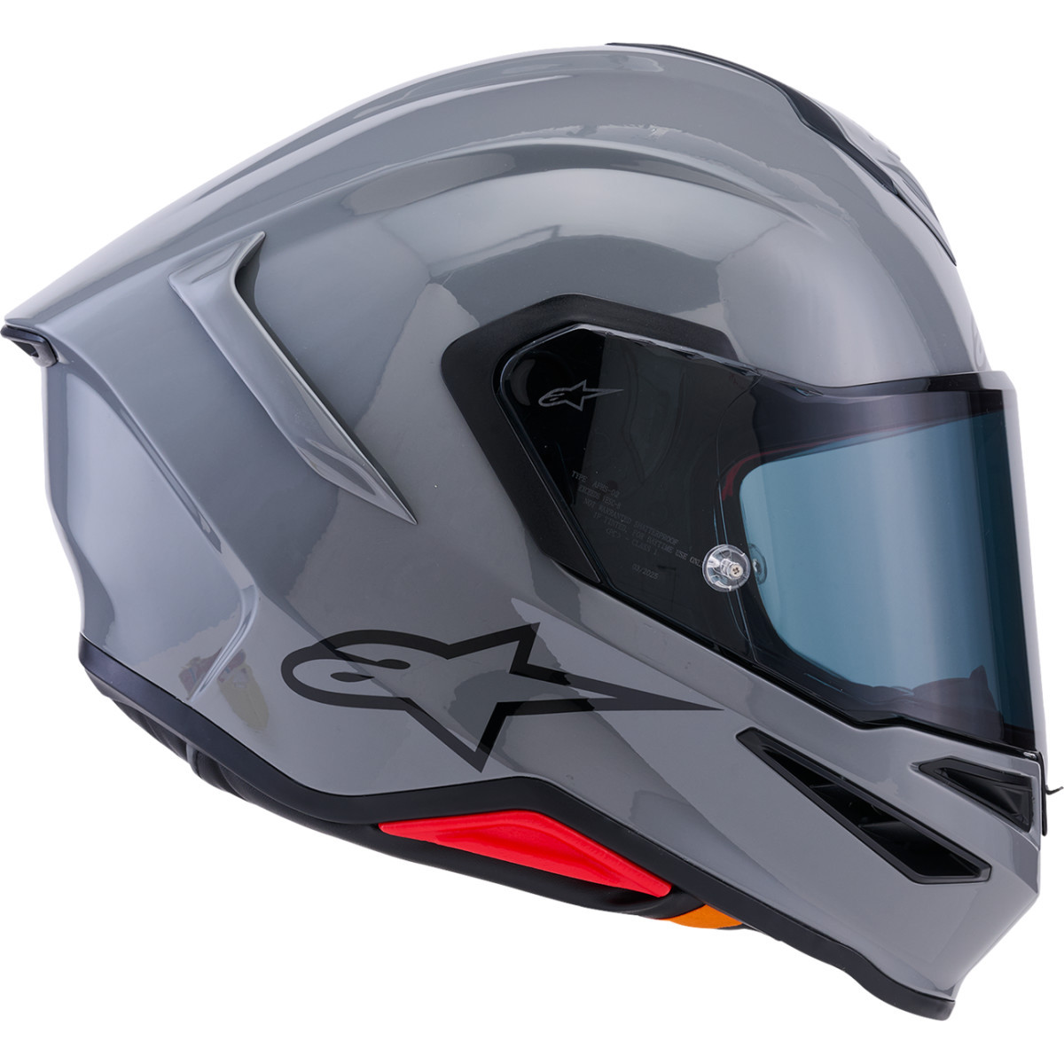 Alpinestars #8202126-1635-L - Supertech R7 Helmet - 22.06 - Solid - Gloss Gray - Large
