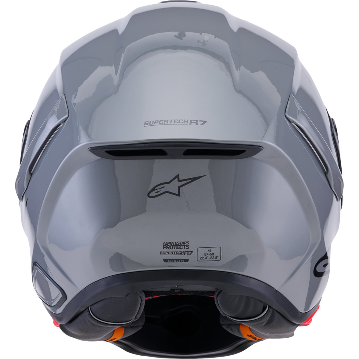 Alpinestars #8202126-1635-2XL - Supertech R7 Helmet - 22.06 - Solid - Gloss Gray - 2XL